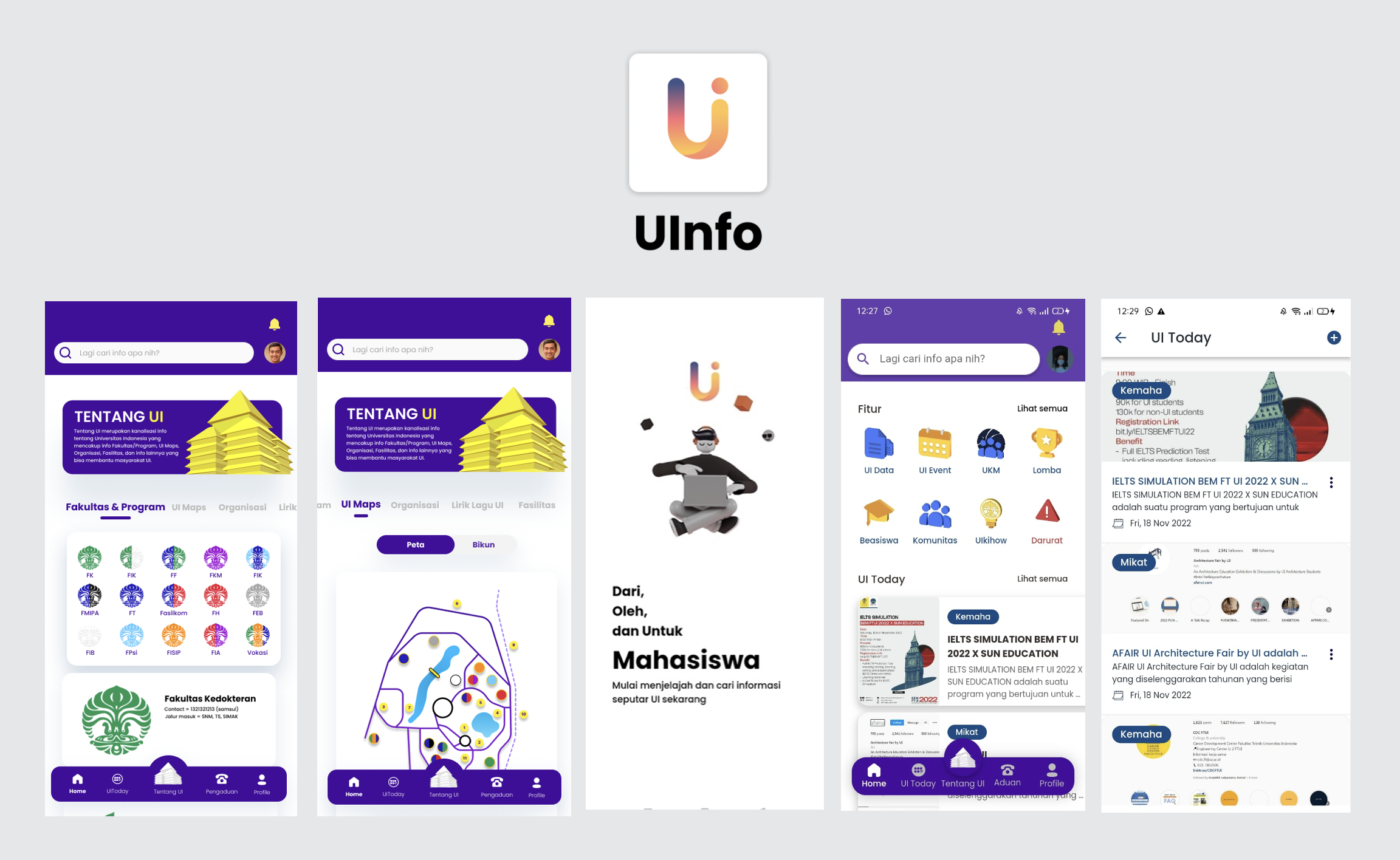 UInfo – Mahasiswa UI App preview